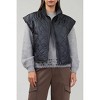 Women's Over shoulder Diamond Quilt Puffer Vest - current air - 2 of 4