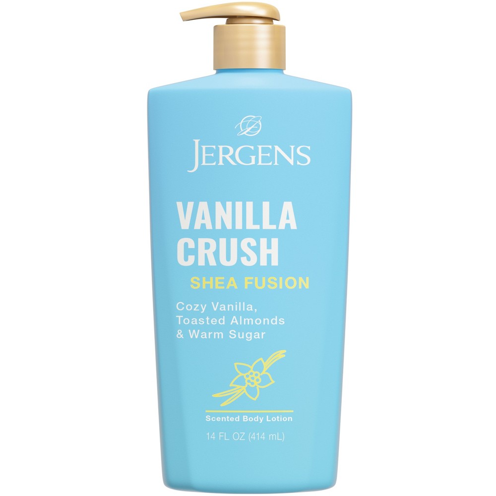 Jergens Shea Fusion Vanilla Crush Scented Body Lotion with Shea Butter & Vitamin E for 24-Hour Moisture - 14 fl oz