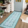 Fulvari Runner Vintage Boho Floral Style Non-Slip Low Pile Washable Rugs for Entryway Kitchen Living Room Front Door Carpet Pink Camel - 4 of 4