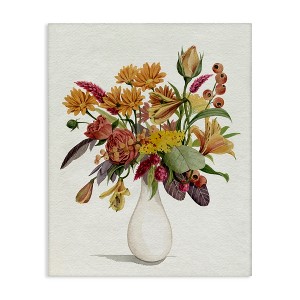Stupell Industries Traditional Country Flower Bouquet Autummal Arrangement, 48" x 36" - 1 of 4