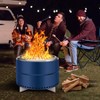 Smokeless Fire Pit - Portable Stainless Steel with Removable Ash Pan & Carry Bag, Ideal for 6+ People, Outdoor Wood Burning Firepit - 4 of 4