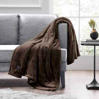 Sunbeam Royal Mink And Sherpa Electric Heated Throw In Honey With Push With  Button Control : Target