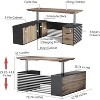 SAINTCY L-Shaped Desk Series - 2 of 4