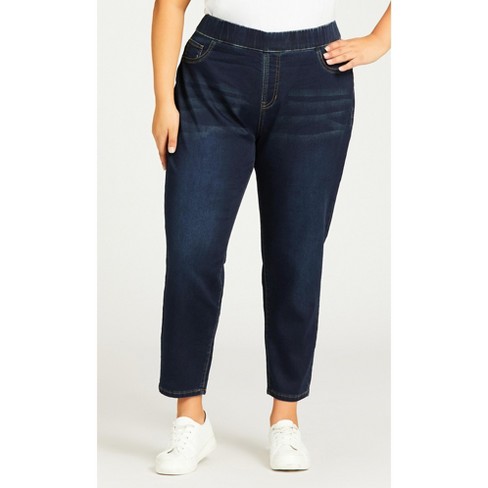 Terra & Sky Women's Plus Size Pull On Jegging Jeans, 28” Inseam 