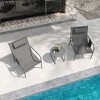 Tangkula 3 Piece Patio Set Outdoor Table and Chairs Bistro Set Small Front Porch Balcony Furniture - 3 of 4
