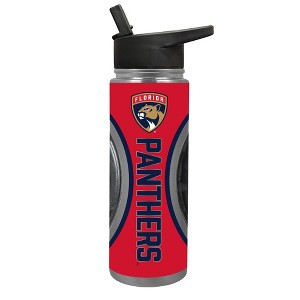 NHL Florida Panthers Jr. Thirst Game Puck Water Bottle - 24oz - 1 of 4