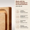 John Boos Small Chop-N-Slice Maple Wood Cutting Board for Kitchen, Reversible Edge Grain Square Butcher Boos Block - 3 of 4