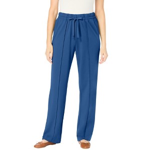 Woman Within Women's Plus Size Easy Going Knit Pant - 1 of 4