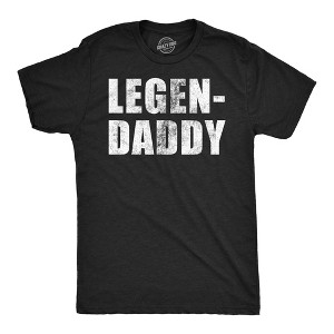 Mens Funny T Shirts Legendaddy Sarcastic Fathers Day Novelty Tee For Men - Crazy Dog Men's T Shirt - 1 of 4