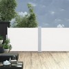 vidaXL Retractable Side Awning Cream 39.4 in.x393.7 in. - 3 of 4