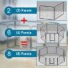 FDW Dog Playpen Pet Dog Fence 2-32 Panels  24/32/40"H Metal Dog Pen Outdoor Exercise Pen with Doors for Large/Medium /Small Dogs for RV,Camping,Yard - 3 of 4
