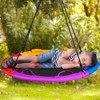 Safstar 40" Saucer Tree Swing Outdoor Round Platform Swing w/ Pillow & Handle - 3 of 4