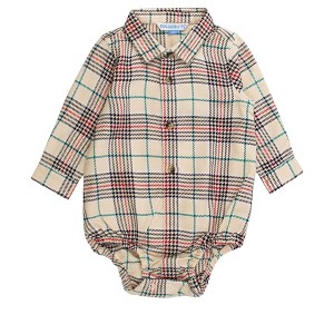 RuggedButts Baby Boys Long Sleeve Button Down Bodysuit - 1 of 2