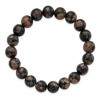 Black Bow Jewelry 10mm Agate Beaded Stretch Bracelet, 6.5 Inch - 2 of 4