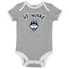 NCAA UConn Huskies Infant Boys' 3pk Bodysuit - 2 of 4