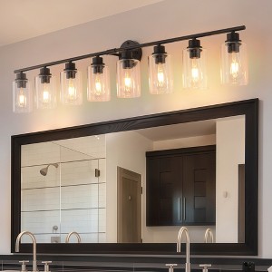 BAOURE Modern Vanity Light, Bathroom Light Fixtures for Expansive Bathrooms, Wall Lamp with Clear Glass for Mirror, Living Room - 1 of 4