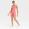 Women's Knit Square Neck Slit Active Dress - JoyLab™ - 3 of 4
