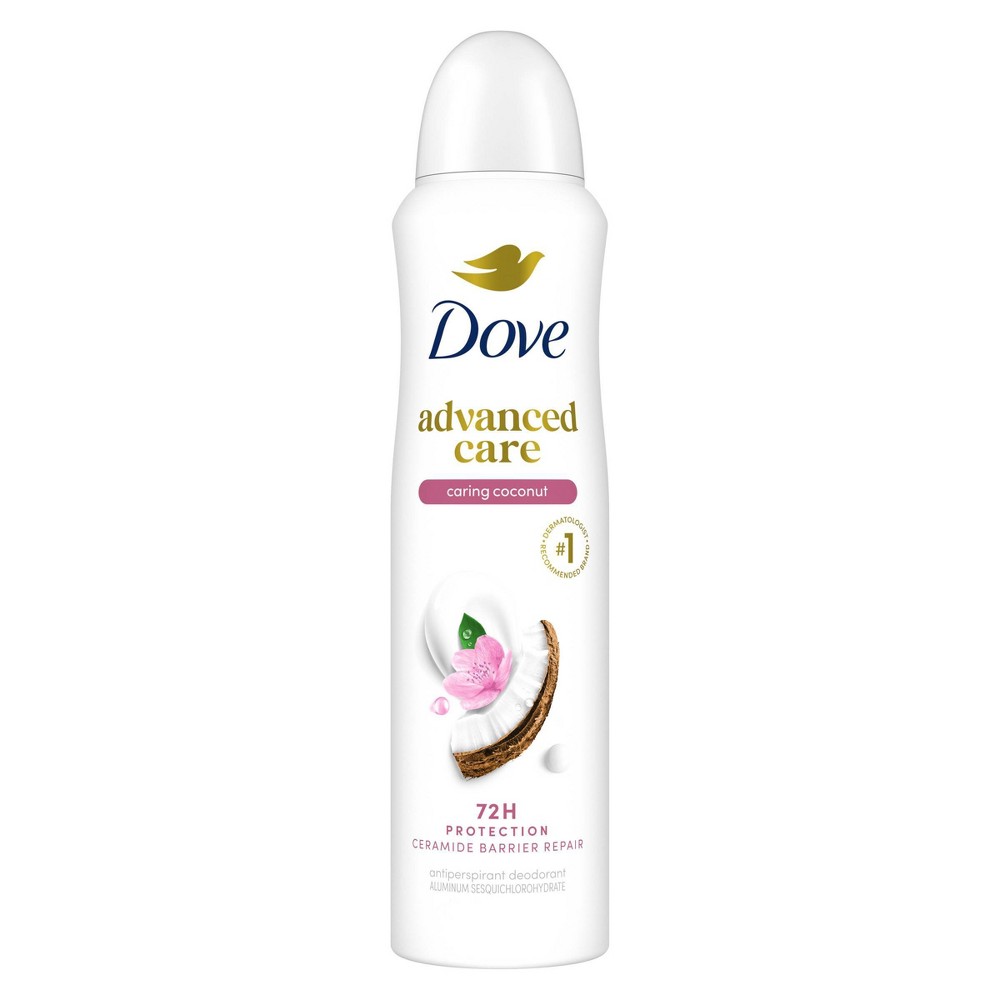 Dove Beauty Advanced Care Caring Coconut 72-Hour Women's Antiperspirant & Deodorant Dry Spray - 3.8oz