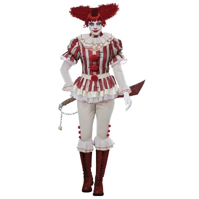 Women's Fiendish Clown Costume Large 10-12 : Target