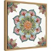 Amanti Art Mandala Morning V by Anne Tavoletti Canvas Wall Art Print Framed 16-in. x 16-in. - 3 of 4