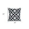 HomeRoots 20" Black Geometric Cotton Throw Pillow - 3 of 4