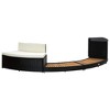 vidaXL Spa Surround Black and Natural Wood - 4 of 4