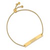 Black Bow Jewelry 14k Yellow Gold Plated Sterling Silver Vegas Golden Knights NHL Identification Bracelet 9 Inch - 2 of 3