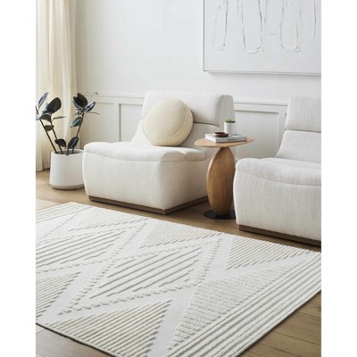 Hauteloom Annika Beige 3D Washable Area Rug
