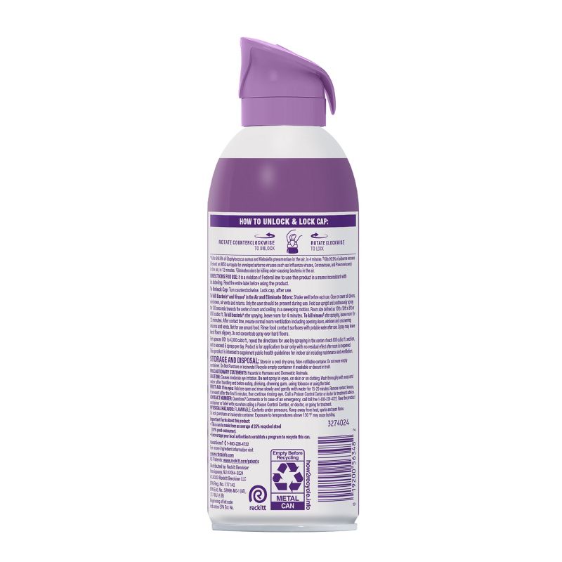 Lysol Lavender Air Sanitizer - 10oz, 2 of 7