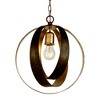 Crystorama Lighting Luna 1 - Light Chandelier in  English Bronze/Antique Gold - 2 of 4