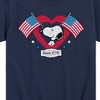 Boys' - Peanuts - Snoopy Since 1776 Flag Heart Short Sleeve Graphic T-Shirt - 2 of 4