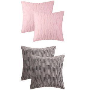 REGALWOVEN 4 Pcs Soft Decorative Throw Pillow Covers for Living Room 18" x 18" - 1 of 4