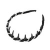 Unique Bargains Women's Velvet Pearl Wave Teeth Hairband 1 Pc - 4 of 4