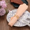 Unique Bargains Wedding Birthday Alloy Decorative Wear Resistance D-Shape Napkin Rings 8 Pcs - 4 of 4