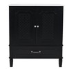 30" Bathroom Vanity with Sink Vintage Style - Green Freestanding Vanity with Soft Closing Doors, Ceramic Basin & Storage Cabinet - 4 of 4