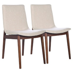 Ashcroft Furniture,Ravel Beige Fabric Dining Chair Set of 2 - 1 of 4