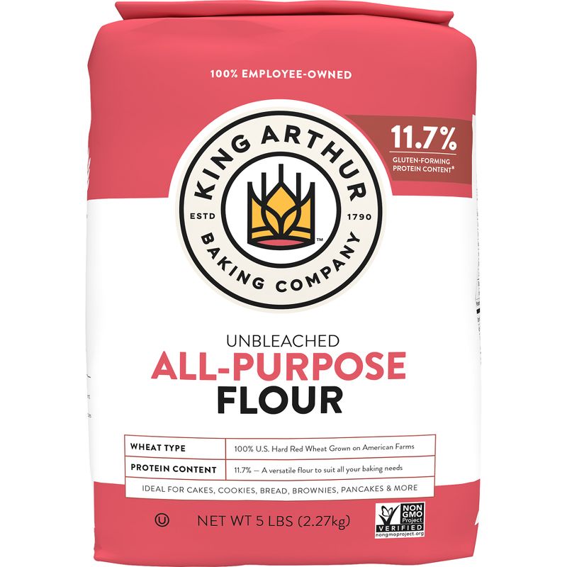 King Arthur Flour Unbleached All-Purpose Flour - 5lbs, 1 of 8