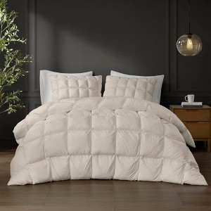 Down Alternative Comforter Filler Overfilled 3D Puff Stitching for Winter Warmth Polyester Microfiber Shell Hypoallergenic - 1 of 4