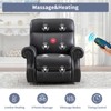 Bestier Genuine Leather Power Lift Recliner Chair with USB Port, Luxury Rocker Glider Recliners Sofa with Massage for Living Room Bedroom Home Theater - 3 of 4