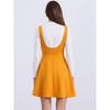 INSPIRE CHIC Women's Button Overalls Pinafore Suspenders Skirt - 4 of 4