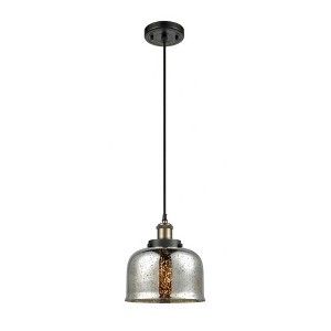 Bell - 1 Light Cord Hung Mini Pendant In Industrial Style-10 Inches Tall and 8 Inches Wide - 1 of 1