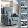 PAGED Modern Massage Recliner Chair with Heating, Power Lift Accent Chair with Side Pocket and USB Port for Living Room, Bedroom - 4 of 4