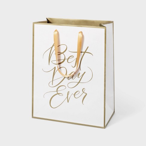 Love Shapes X-small Wedding Gift Bag - Spritz™ : Target