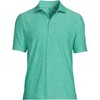 Lands' End Men's Short Sleeve Performance Pieced Yoke Hybrid Polo - 3 of 4