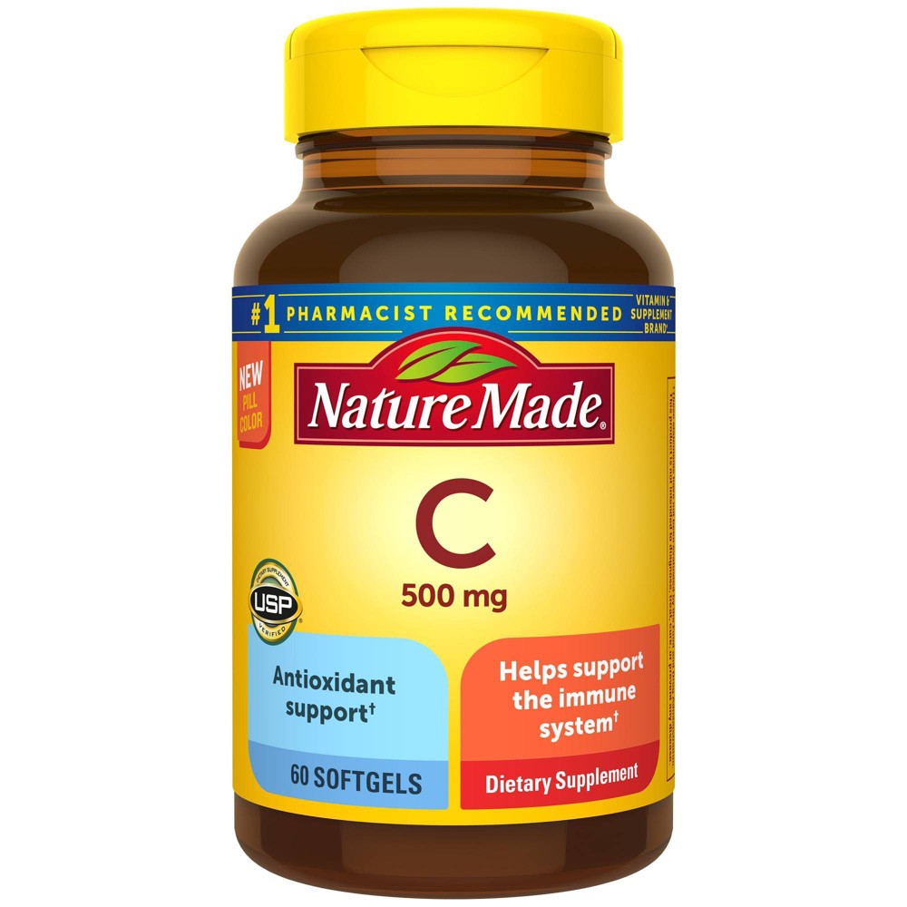 Photos - Vitamins & Minerals Nature Made Vitamin C 500mg Softgels - 60ct