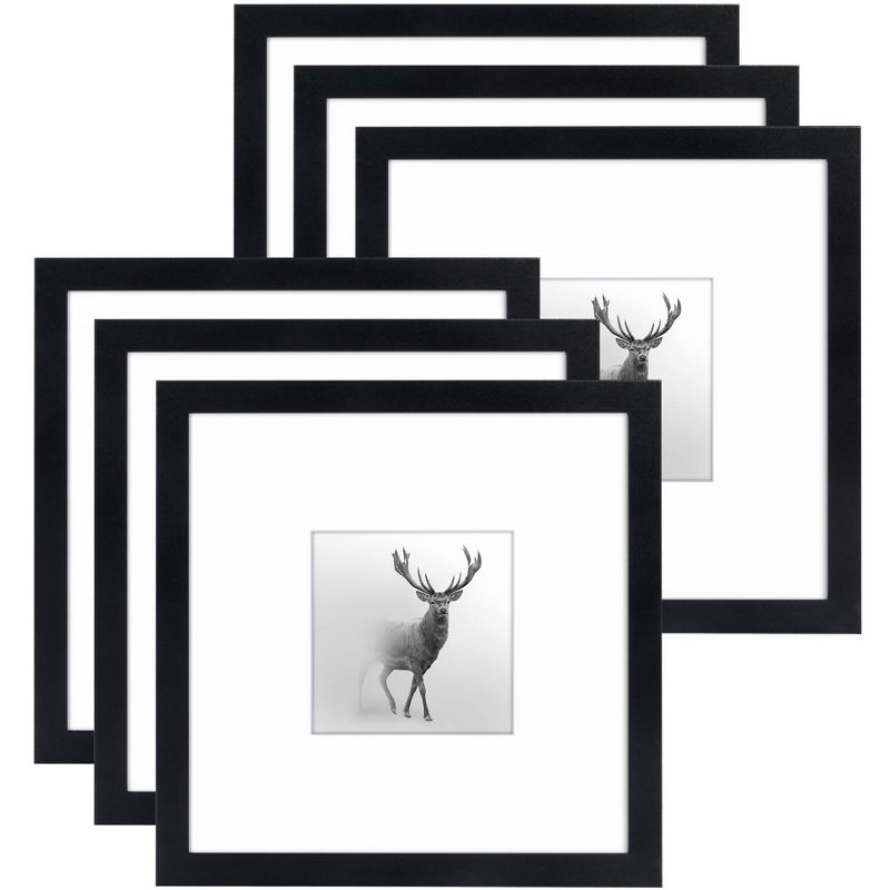 Americanflat 8" x 8" Picture Frames for Grid Gallery - Black, 1 of 9