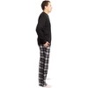 #FollowMe Mens Thermal Henley Pajama Set with Polar Fleece Pants  Warm, Comfy Sleepwear - 2 of 3