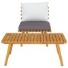 Sofa with Cushions Solid Acacia WoodvidaXL - 4 of 4