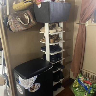 Costway Wooden Shoes Storage Stand 7 Tiers Shoe Rack Organizer Multi-shoe  Rack Shoebox - Walmart.com