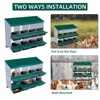 8-Compartment Chicken Nesting Box with Metal Legs - Roll Away Egg Laying Box with Lid Cover, Protects Eggs, Easy Access Design - 2 of 4